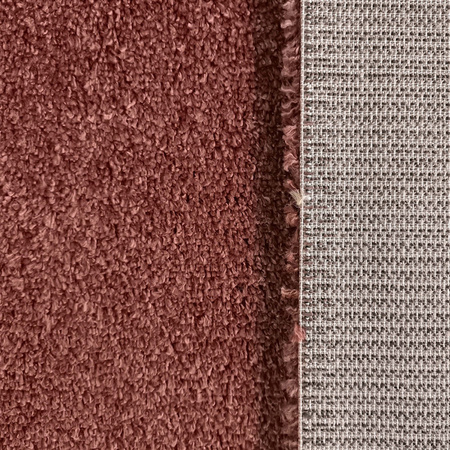 Czerwony dywan Shaggy 80x150 / Santo - Jednokolorowy, poliestrowy dywan z długim włosiem