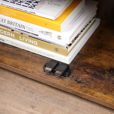 Duża brązowa szafka łazienkowa Loft - Industrialny regał łazienkowy - VASAGLE BBK44BXV1