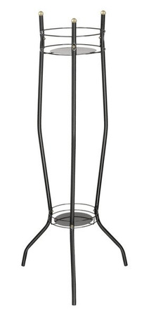 Kwietnik metalowy nowoczesny FOKUS na 2 doniczki / stojak modern na kwiaty [wys. 105 cm]