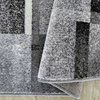 Nowoczesny szary dywan do salonu z geometrycznym wzorem OTTO 09 - 200x290 cm