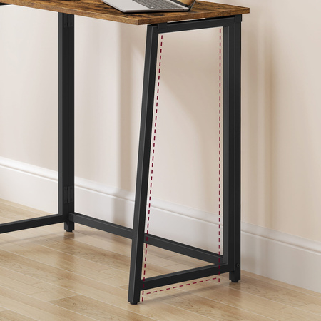 Biurko Komputerowe MAX 1.0 - rustykalne / nogi czarne