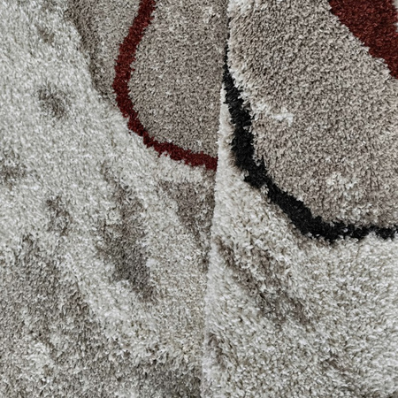 Dywan Shaggy Santo 01 szary 80x150 cm – długie włosie, nowoczesny