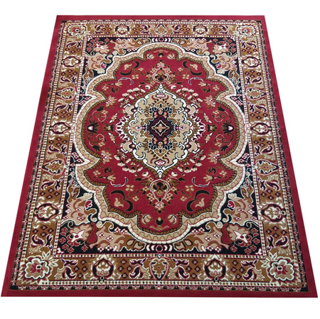 Dywan tradycyjny Rozeta czerwony BCF Alfa 06 - 400x500 cm