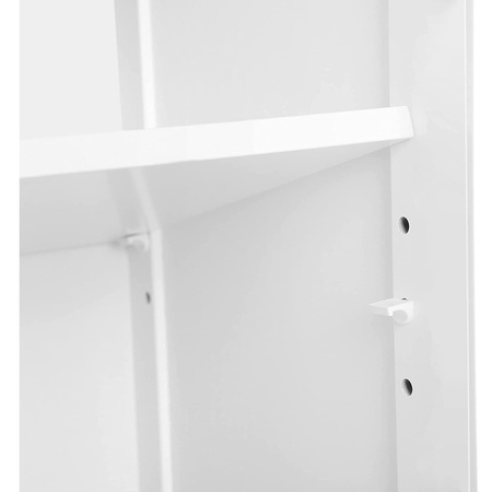 Duża biała szafka łazienkowa - Regał łazienkowy - VASAGLE BBC40WT