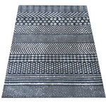 Dywan geometryczny niebieski LARA 07 - 60x100 cm