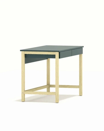 Biurko VERYSIMPL B-MODEL-5 – klasyczne biurko z dwiema szufladami i drewnianym stelażem