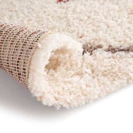 Jasny dywan 120x170 / Santo 04 - Nowoczesny, włochaty dywan z długim włosiem, typu shaggy