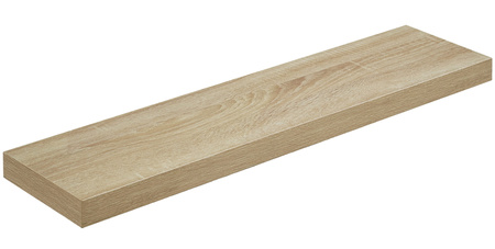 Półka ścienna na książki 80cm - Wisząca półka na ścianę (Dąb Sonoma) VASAGLE LWS028B11