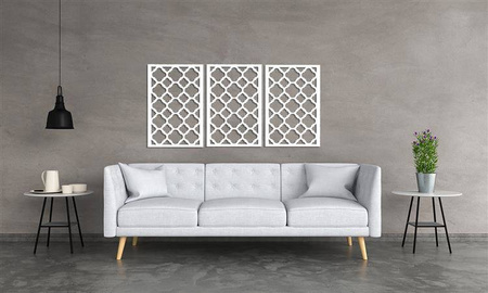 DEKORACYJNE PANELE AŻUROWE, MOROCCO STYLE,DEKORACJA ŚCIENNA 3D, ORNAMENT, ZŁOTY