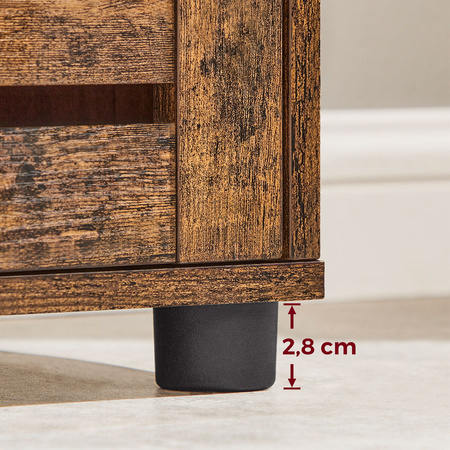 Słupek łazienkowy - Brązowa szafka łazienkowa - Wąski regał łazienkowy - VASAGLE BBK160X01V1