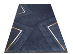 Dywan nowoczesny geometryczny BLACK and GOLD 09 czarny 120x180 cm