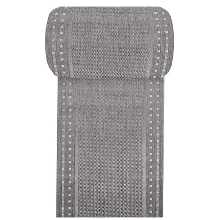 Chodnik sznurkowy na metry Zara 11 szary – dwustronny, wewnętrzny i zewnętrzny, szer. 80 cm