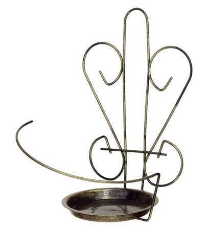 Ścienny fantazyjny wiszący kwietnik metalowy ESY FLORESY / uchwyt na 1 doniczkę [wys. 30 cm]