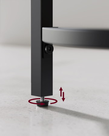 Czarny narożny regał do salonu - Szklana narożna półka Loft - VASAGLE LGT810B61