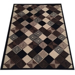 Elegancki dywan BCF 120x170 / Alfa 17 - Klasyczny, brązowy dywan do salonu