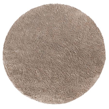 Okrągły dywan 140 cm / Kamel - Jasnobrązowy, gęsty i pluszowy dywan koło typu Shaggy