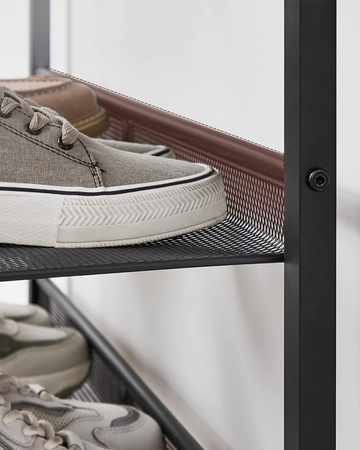 Wysoki regał na buty - 5-poziomowa półka na obuwie - Szafka na buty (Dąb Sonoma) VASAGLE LBS038B11