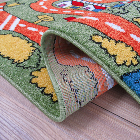 Dywan dla chłopca Ulice Drogi Bella 08 zielony 400x500 cm