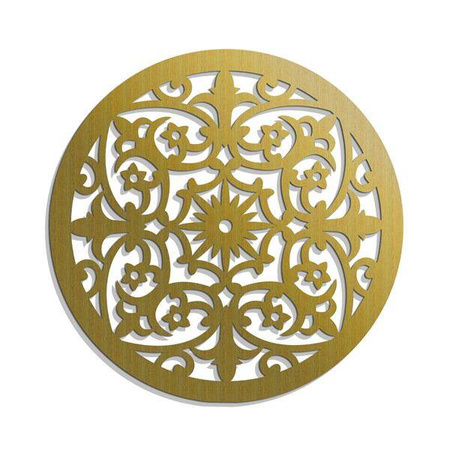 DEKORACYJNY PANEL AŻUROWY, VIOLETTE, DEKORACJA ŚCIENNA 3D, ORNAMENT, 60 cm, CZARNY