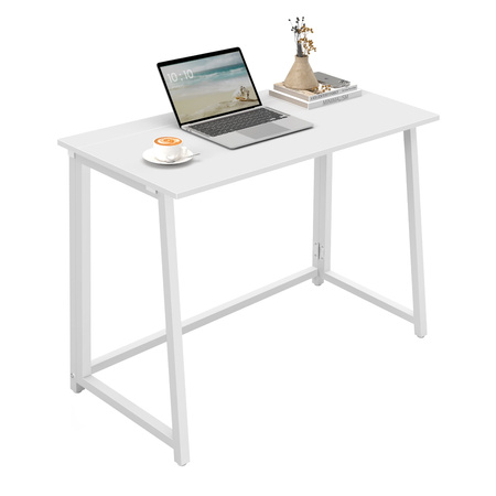 Biurko Komputerowe MAX 1.0 - białe / nogi białe