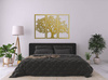 DEKORACYJNY TRYPTYK AŻUROWY, DRZEWO ŻYCIA, DEKORACJA ŚCIENNA 3D, ORNAMENT, 80 x 120 cm, CZARNY