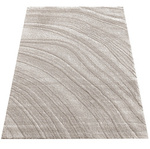 Beżowy dywan 80x150 / Serenity 02 - Wzór abstrakcja, styl boho, jasny nowoczesny dywan (cosy)