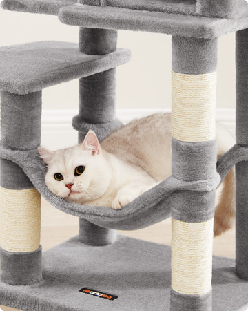 Szary drapak dla kota 112cm - Domek, legowisko i pompony PCT261W01