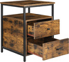 Stolik nocny z szufladami - Szafka nocna - Nakastlik - VASAGLE LET067B01