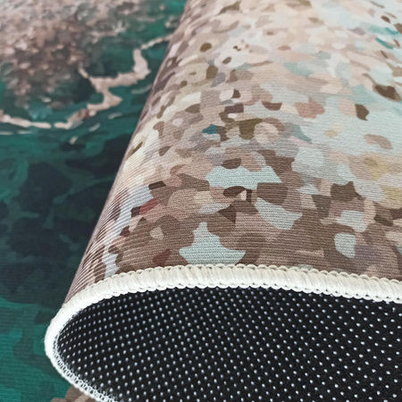 Dywan zielony nowoczesny marmurowy Horeca-New 111 60x100 cm