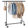 Metalowy stojak na ubrania na kółkach - Czarny wieszak na ubrania SONGMICS HSR011B01V1