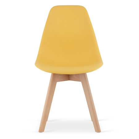 Krzesło KITO musztarda / nogi naturalne x 1