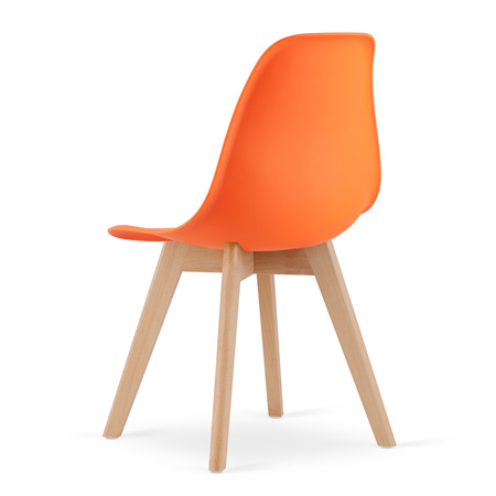 Krzesło KITO pomarańcz / nogi naturalne x 1