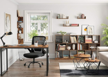 Zestaw dwóch stolików kawowych - Loftowe stoliki do salonu (2 sztuki) VASAGLE LET040B01V1