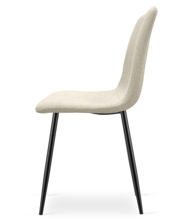 "Krzesło RIFT - beż / nogi kolor czarny x 2"