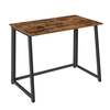 Biurko Komputerowe MAX 1.0 - rustykalne / nogi czarne