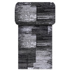 Chodnik dywanowy na metry Soho 13 nowoczesny czarno-szary szer. 80 cm