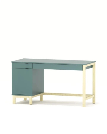 Biurko z kontenerem VERYSIMPL B-MODEL-3/2SZ, 2 szuflady i szafka, wymiar i kolor na zamówienie