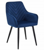 "Krzesło NANA - granat aksamit / nogi czarne x 1"