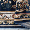 Granatowy dywan ekskluzywny klasyczny do salonu Rozeta Exclusive 04 N 200x300 cm