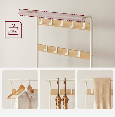 Mobilna półka łazienkowa - Biały regał łazienkowy na kółkach