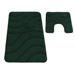 Komplet łazienkowy Montana z wycięciem Symphony Hunter Green Komplet (50 cm x 80 cm i 40 cm x 50 cm)