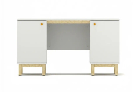 Biurko VERYSIMPL B-MODEL-1 minimalistyczne z dwiema szafkami,  szerokość 140–160 cm, kolory