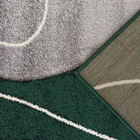 Dywan nowoczesny do salonu szary butelkowa zieleń OTTO 05 - 200x290 cm