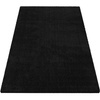 Dywan czarny bez wzorów nowoczesny do salonu Kamel 80x150 cm