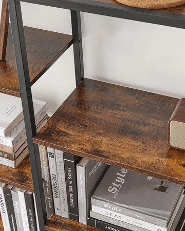 Duży regał Loft do salonu - Biblioteczka - Duża półka na książki - VASAGLE LLS155B01