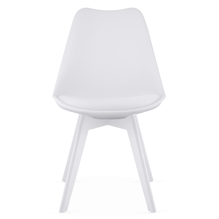 "Krzesło MARK - białe / nogi białe x 1"