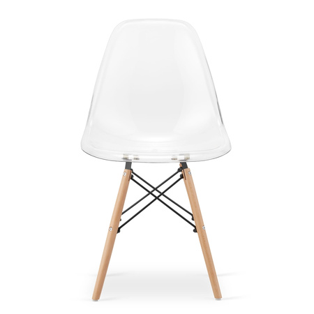 Przezroczyste krzesła do jadalni OSAKA (2szt) - Transparentne krzesła bezbarwne