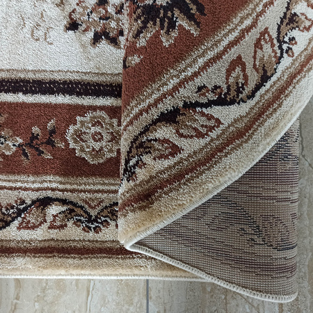 Owalny dywan do salonu brązowy ekskluzywny Exclusive N 04 - 200x290 cm