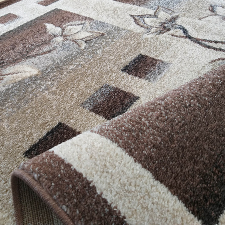 Dywan klasyczny z kwiatem OTTO 02 brązowy 120x170 cm