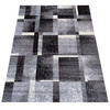 Nowoczesny szary dywan do salonu z geometrycznym wzorem OTTO 09 - 200x290 cm
